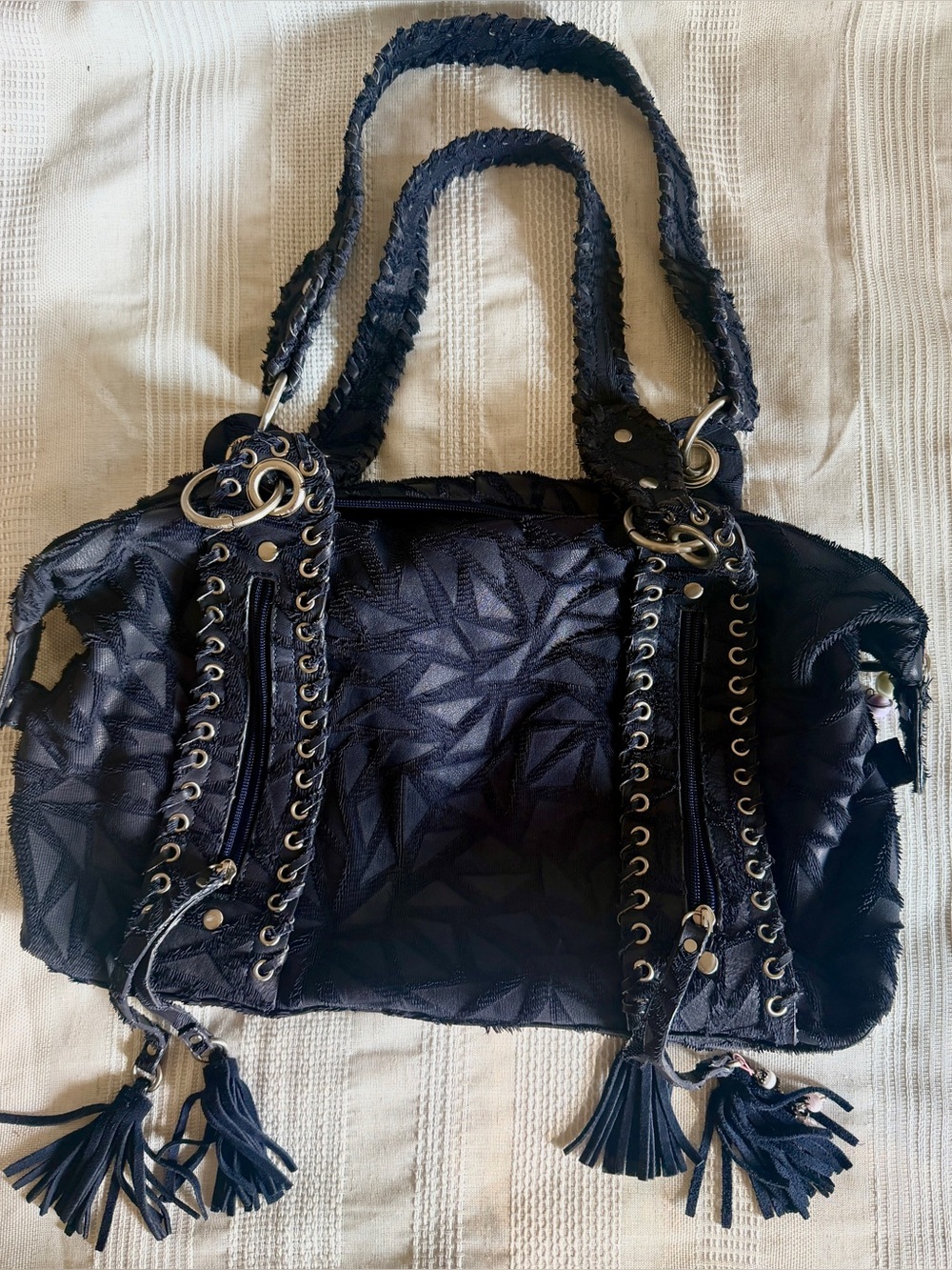 vintage rare Charlie Lapson blue  shoulder bag